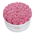40 Preserved Roses in Velvet Box - Romantic Gift for Women, Pink