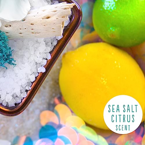 Mermaid Bath Bomb Pack of 8 - Citrus Peony & Amber Scented Large 140g