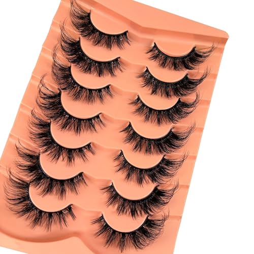 Natural Short Lash Clusters 9-12MM for Clean Eye Makeup Cluster Eyelash Extensions C-curly Wispy Eyelash Clusters Individual Lashes DIY Lash Extension at Home for Beginners by Newcally