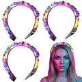 4 Pcs Light Up LED Headbands for Party & Wedding - Glow Headbands