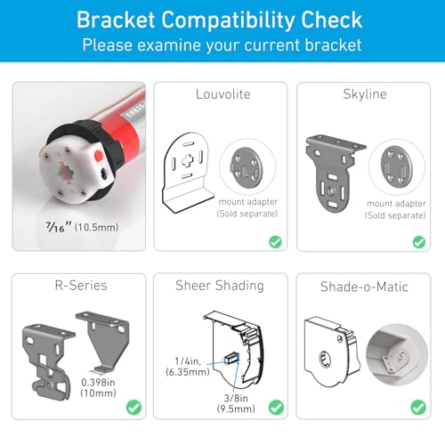 Battery Roller Shade Motor ERB25 for 1.5 Inch/38mm Tube DIY Electric Blinds - Bare Motor, Variation 38mm(1.5") Tube