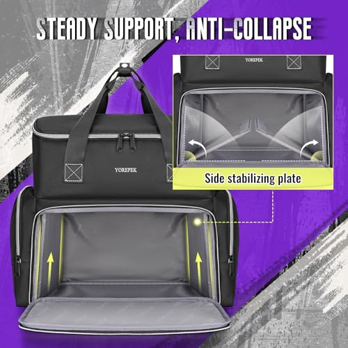 YOREPEK Tattoo Travel Case with Removable Organizers - Black