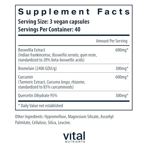 Vegan BCQ Joint Support 120 Capsules - Vital Nutrients