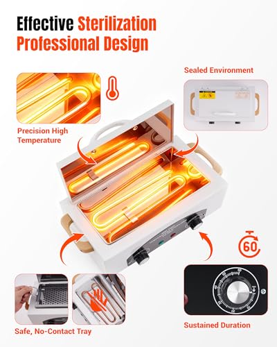 High-Temperature Metal Tool Cleaning Box with Adjustable Timer 1.5L Capacity