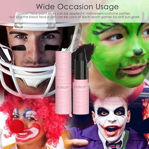 St Patrick¡¯s Day Green Matte Lipstick for Women, Green Lip Face Body Paint Stick, Halloween SFX Witch Makeup Elphaba Costume Face Paint Stick, Waterproof Long Lasting Lip Balm for Goth Clown Makeup