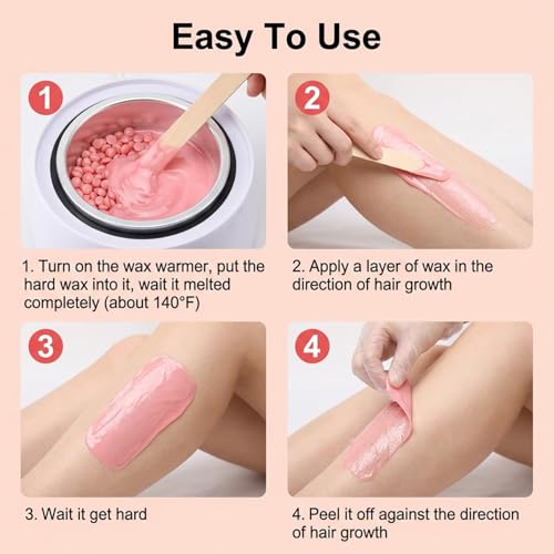 Hard Wax Beads for Hair-Removal - Sukh Brazilian Bikini Wax for Women Men Gentle on Skin, Moisturizing,Unisex for Back, Legs, Armpit, Bikini Line, Arms, Body