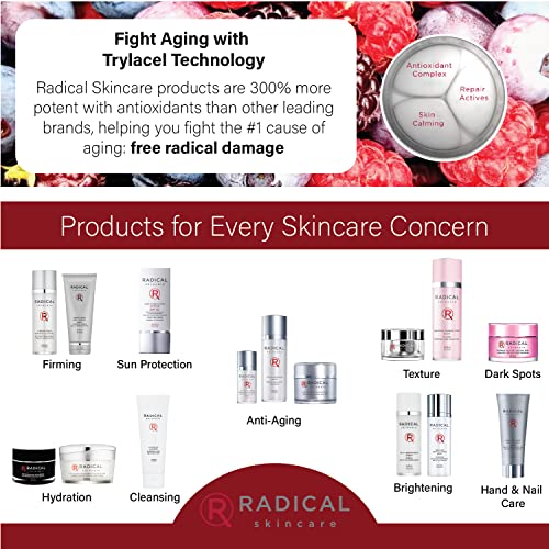 Radical Skincare Hand & Nail Multi Repair Creme - Provides Moisture & Fights Aging | Strengthens Nails & Cuticles | For All Skin Types Including Sensitive Skin | Cruelty & Paraben Free (2.5 Oz)