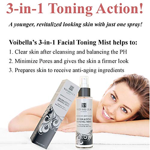 Instant Face Lift Cream Toning Bundle - Make Pores Look Smaller, Balance pH Levels, Refresh, Hydrate and Moisturize to Make Wrinkles and Fine Lines Less Visible