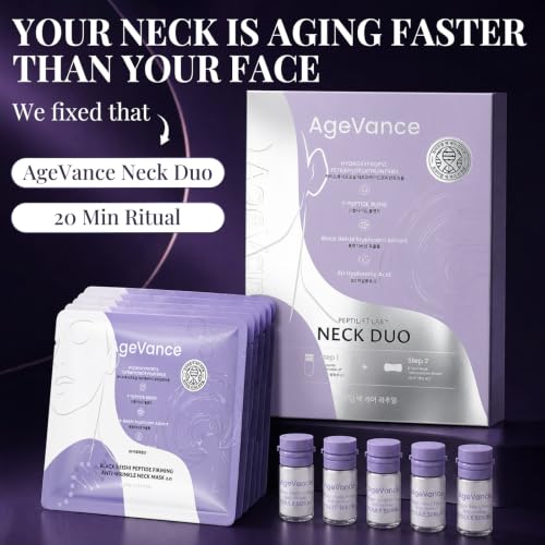 PEPTILIFT LAB™ Neck Duo - 5 Pack of Firming & Fine Line Mask & Ampoule Set
