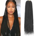 ZRQ 24 Inch Senegalese Twist Crochet Hair Prelooped 25 Strands Pack of 8, 1B#