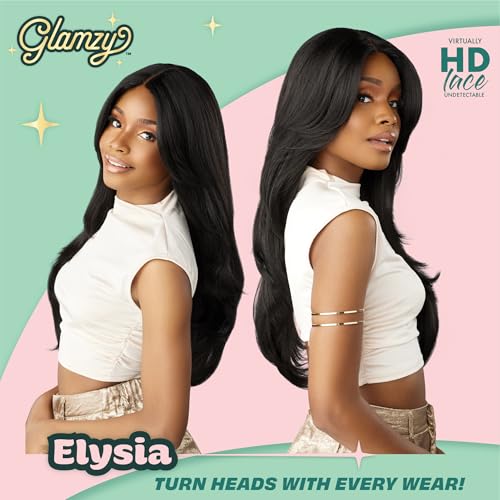 Sensationnel Glamzy Lace Part Wig Elysia - Dark Brown, Glueless, Hand Tied