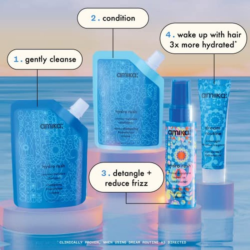 amika hydro dream hair routine trial set