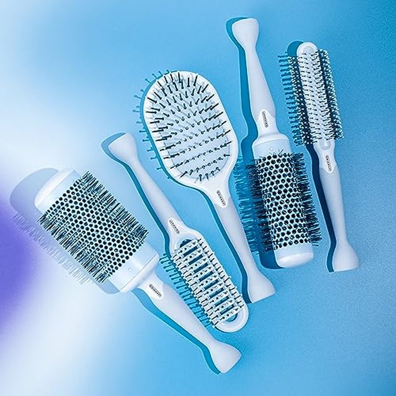 Cricket Friction Free Vent Brush - Quick-Drying Vent Hairbrush, Non-Slip Grip, Professional Blow-Drying Styling Brushes for All Hair Types - Long, Short, Thick, Thin, Straight, Curly Hair