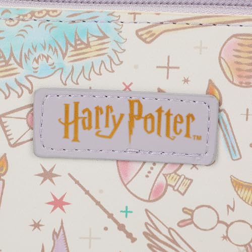 Bioworld Harry Potter Cosmetic Bag with Spell and Potion Print Design