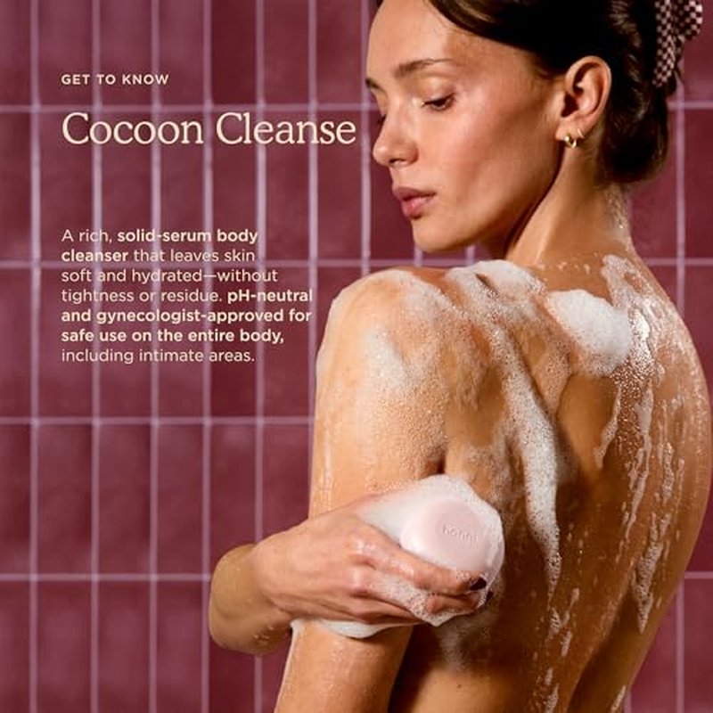 HANNI Cocoon Cleanse Serum with Shea Butter, Soap-Free Body Wash and Shaving Cream Replacement, Hydrating Cleanser with Eucalyptus, 3.7 oz (Pack of 1)