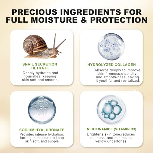 Advanced Snail Mucin Glass Glow Hydrogel Face Masks Skincare, Collagen Mask, Overnight Peel Off Korean Face Mask for Hydration Boost, Glass Skin Face Mask Korean Skincare