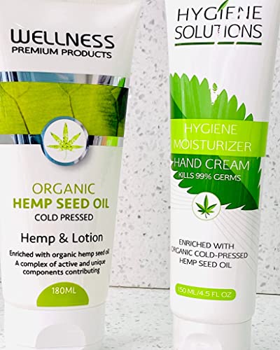 Hemp Seed Oil Body Lotion for Dry Skin - Organic, Paraben-Free, 6.3 oz