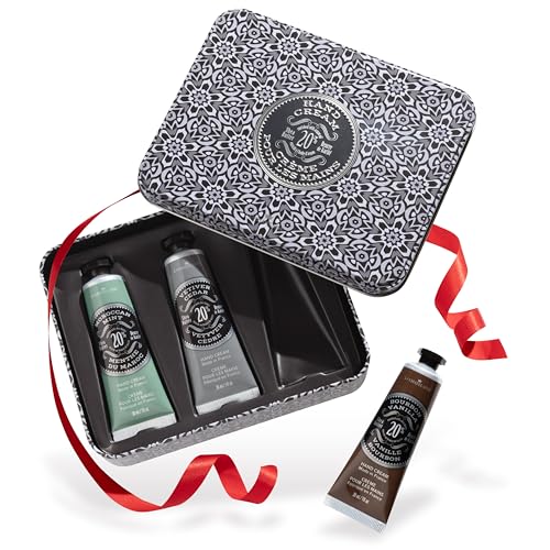 La Chatelaine Hand Cream Trio Gift Set for Him and Her, Couples Christmas Gift, Natural Hand Cream Made in France with 20% Organic Shea Butter- 2 sets of 3 x 1 fl oz ¡¦