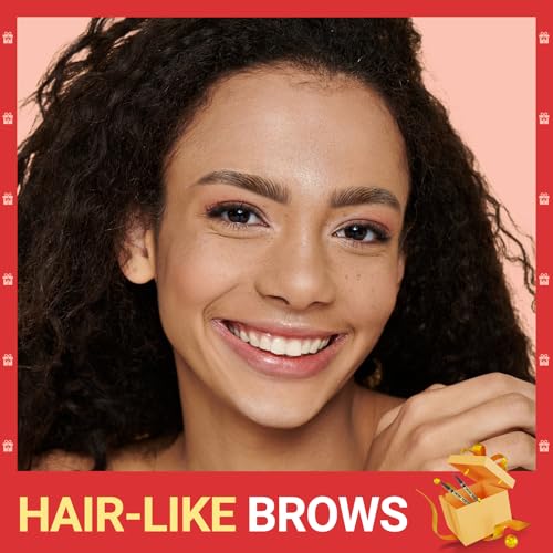 Microblading Eyebrow Pen - 2-in-1 Dual-Ended Eyebrow Pencil with Micro-Fork Tip & Precise Brush-Tip for Natural, Long Lasting Brows - Dark Brown