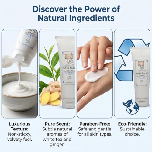 All Natural Goat Milk Body Lotion with White Tea & Ginger - 8oz Moisturizer