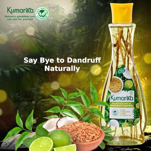 Kumarika Nourishing Hair Oil with Dandruff Control - 7 oz Natural Scalp Treatment