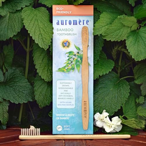 Sustainable Bamboo Toothbrush Pack of 6 - Soft Bristles, Natural Oral Care