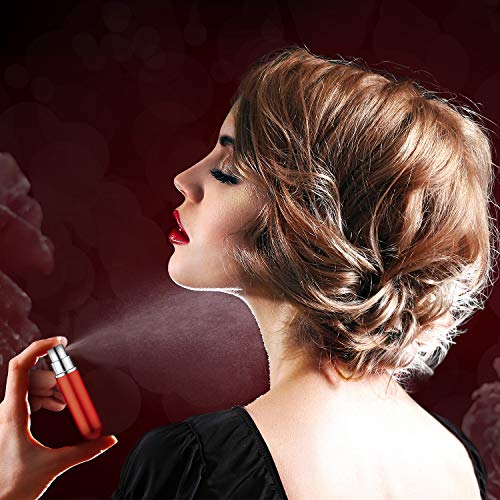 Boao 20 Pcs 5 ml Perfume Travel Refillable Atomizer Mini Cologne Perfume Atomizer Refillables Bulk Portable Mini Spray Bottle Compatible with Dispenser Pump Transfer Tool for Outgoing