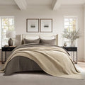 EverGrace Chunky Chenille Knit Throw Blanket Sand Dune 108x92 Inches - Cozy Home Decor