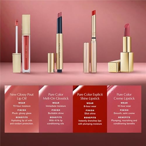 Est?e Lauder Glossy Pout Lip Oil | Plumping & Moisturizing with a Sheer Tint | Includes Hyaluronic Acid + Vitamin E