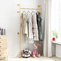 A-Gold Wall Mount Industrial Pipe Clothing Rack - Heavy Duty Metal Double Rod Garment Display, 39 Inch