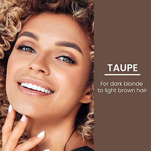 True + Luscious Brow Definer Pencil | Pomade and Powder Combo with Organic Castor Oil | Fills Shapes Eyebrows Waterproof Long-Lasting Vegan Cruelty-Free Clean Waterproof | Taupe (Universal)