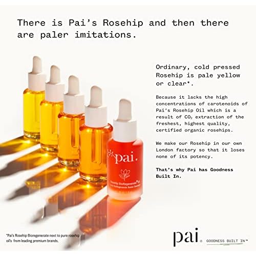 PAI SKINCARE - Organic Rosehip BioRegenerate Universal Facial Oil | Natural, Vegan, Sensitive Skincare (1 fl oz | 30 mL)