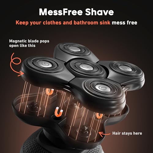 BaldiePro Blade Refill for Head Shaver – SmoothShave Technology, Waterproof, 2.0