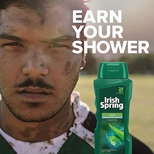 Men's Body Wash with Irish Spring Original Scent - Pack of 4, 18 Fl Oz