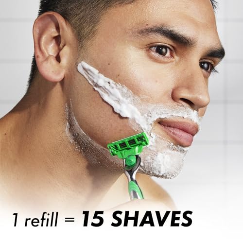 Gillette Mach3 Sensitive Men’s Razor Kit with 1 Handle and 5 Blade Refills