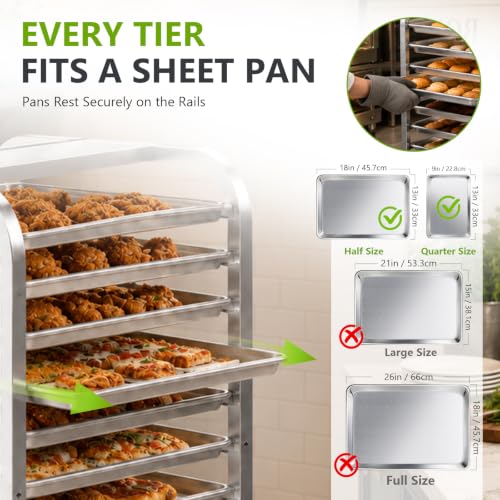 10-Tier Sheet Pan Rack with Wheels for Baking & Craft Use - Homelio Variation 10