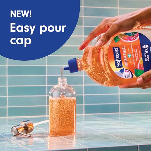 Softsoap Antibacterial Liquid Hand Soap Refill, Crisp Clean Scent, 50 fl oz