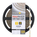 LED Strip Lights 12V White 3000K Soft White - 32.8 ft, 120 LED/m, Flexible Tape