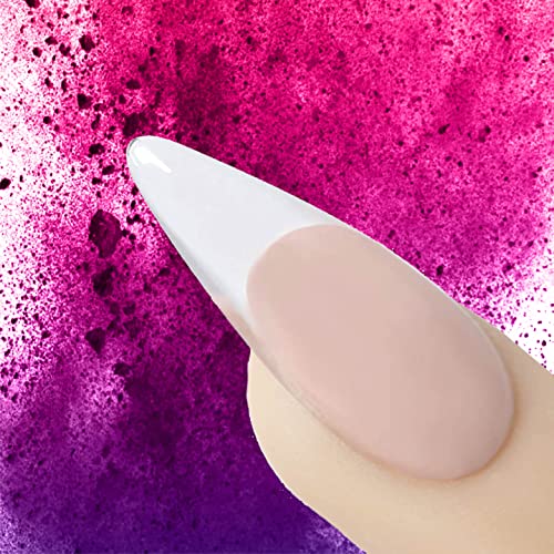 Self-Leveling Acrylic Nail Powder - Clear Nude Pink White, 85g - Variation of Clear / 85 Gram