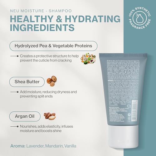 Neuma Neu Moisture Shampoo Lavender, Mandarin & Vanilla Scent, Travel Size Shampoo