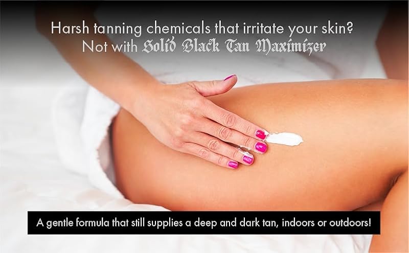 Dark Tanning Lotion with Hemp & Argan Oil - Hydrating Indoor Outdoor Formula, 13.5 oz