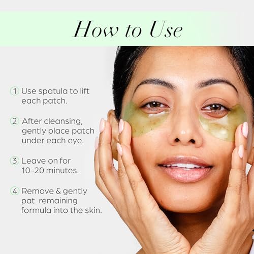Hydrogel Under Eye Patches - Mellow Eyes Kiwi for Hydrating & Brightening