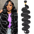 Black Body Wave Human Hair Bundles - 28 Inch Brazilian 12A Virgin Hair