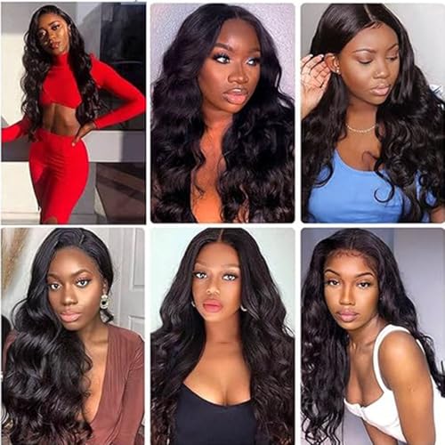 Brazilian Virgin Body Wave Human Hair Extensions 12 Inch 1 Bundle Natural Black