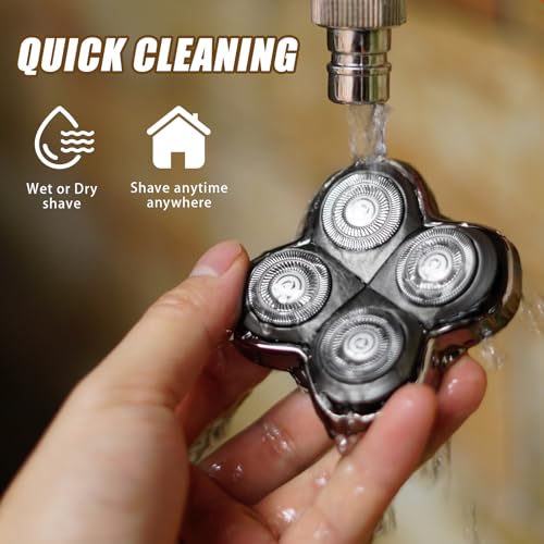2 Pack Rotary Shaver Replacement Heads for Skull Pitbull & Butterfly Kiss - 4D Floating Blades