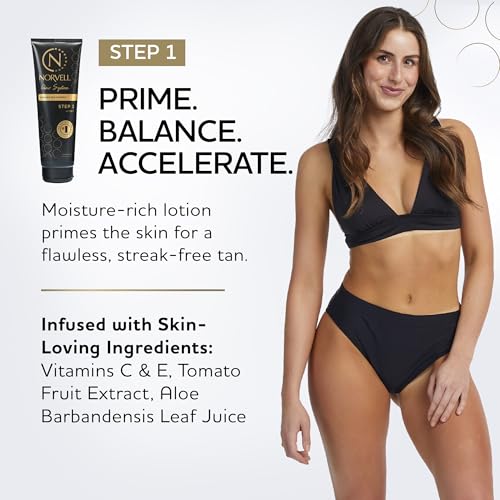 Norvell Glow System Pre-Tan Enhancing Primer - Pre-Tanning Lotion for Spray Tan, 8.5 fl oz (Pre-Tan Primer)