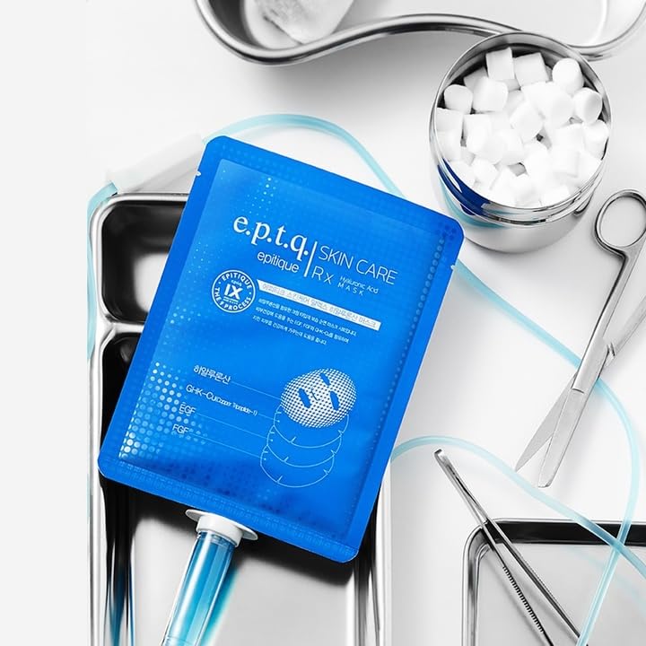 Hyaluronic Acid Sheet Mask Pack for Hydration & Brightening - 5 Count