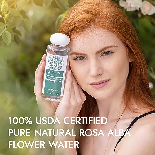 Organic Rose Water Toner for Face Skin & Hair Hydrating Rejuvenating 17oz