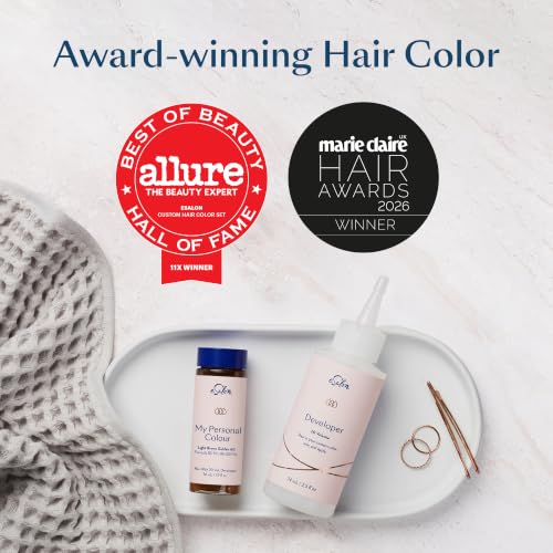 eSalon Permanent Hair Color Kit - Medium Blonde Strawberry 8GC - Gray Coverage & Professional-Grade Dye