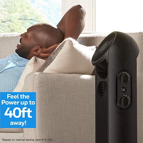 Honeywell TurboForce Tower Fan 2-in-1 Black, HYF500 - Quiet, Powerful Cooling